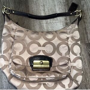 Coach Brown Hobo Bag with Signature Style